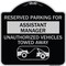 Signmission Reserved Parking for Assistant Manager Unauthorized Vehicles Towed Away, A-DES-BS-1818-23133 A-DES-BS-1818-23133 - alternate 1